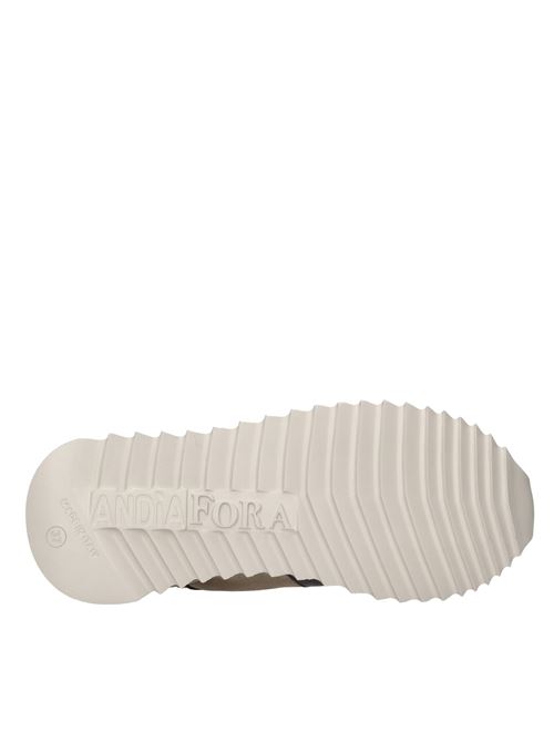 Sneakers in pelle ANDIAFORA | RUFFLE DREAMERVIOLA-BEIGE-ORO